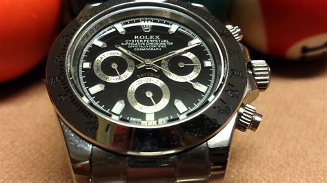 rolex daytona clone with quartz sweeping second hand|rolex sweeping second hand.